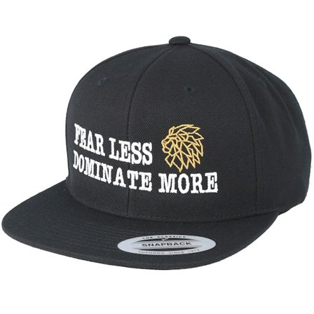 Lions - Nero snapback Cappellino - Dominate More Black Snapback @ Hatstore