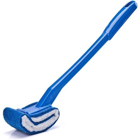 Toalettbørste Toalettbørste Baderomsbørste Under Randen Toalettbørste Ripesikker Buet Godt grep Enkel å bruke dyp rengjøring Ingen riper, Anti-sprut 