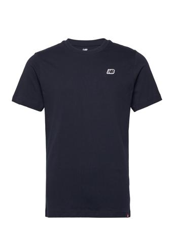 Nb Small Logo Tee T-shirts Short-sleeved Navy New Balance