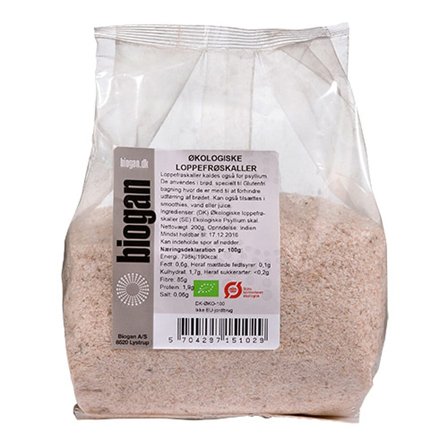 3 for 2 - Biogan Loppefrøskaller psyllium Ø 200 g, Helse & Madvarer, Madvarer, Loppefrøskaller