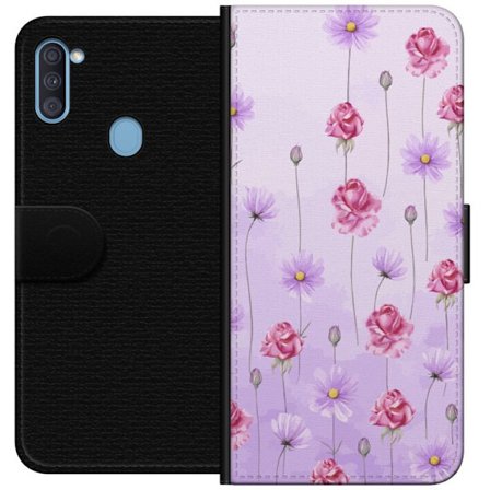 Yhteensopiva Lompakkokotelo Samsung Galaxy A11 Petal Reverie Lilac Mist