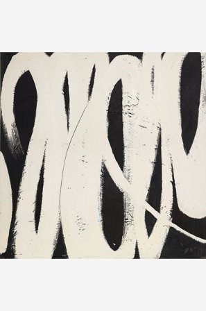 Malerifabrikken - Alkuperäismaalaus Spinning Around - Valkoinen - Julisteet & taulut - 100X100 - - Homeroom