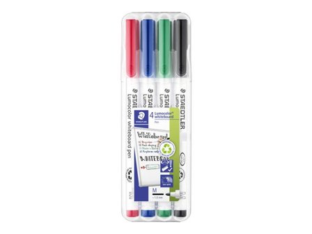 LUMOCOLOR Whiteboardpenna 1,0mm 4/fp - Lyreco - Kontorsmaterial - Pennor - Whiteboardpennor - Skuren spets