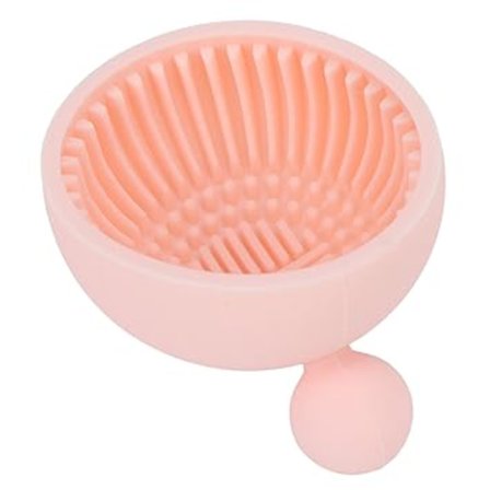 Makeup Brush Cleaner, Makeup Brush Cleaner Skål Matta Bärbar Flexibel Silikon Kosmetisk Brush Cleaner Scrubber
