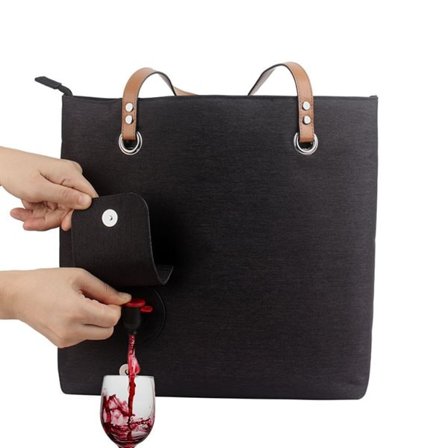 Stilren kylväska med vintapp baginbox vin och isolerad design