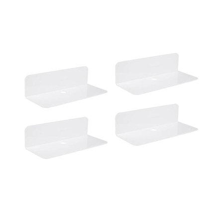 Akryl Väggförvaring Hyllplan Flytande Hylla Väggställ Kök Badrum Väggställ Display