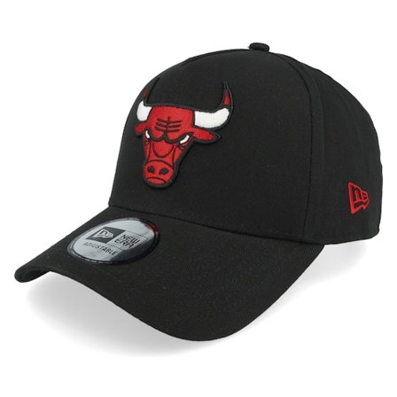New Era - NBA Černá adjustable Kšiltovka - Chicago Bulls NBA Patch Black A-frame Adjustable @ Hatstore