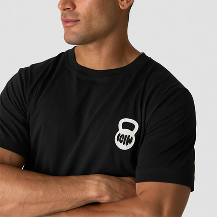 T-shirts ICANIWILL Everyday T-shirt Print Sort - Bodyman.dk