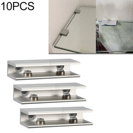 Hyllkonsol till glashylla 8mm 10-pack