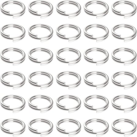 100 stk 10 mm Mini Split Hoppringer med doble løkker Små metallringer Koblinger for smykker, halskjeder, armbånd, øredobber