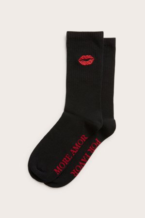 Kappahl | Valentinsdagsokker Svart 40/44 | Svart