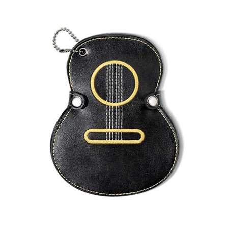 Bærbar Guitar Plektrum Taske Kreativ Guitarformet Guitar Plekterholder Elegant Tilføjelse Egnet til Fødselsdage Jubilæer Gaver