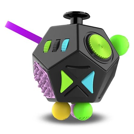 Fidget Cube EDC Stressin Lievitykseen Ahdistus Antistress Sensorinen Fidgeting Noppalelu Lapsille Aikuisille Autismi ADHD Keskittyminen 12 Sivua