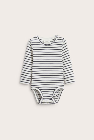 Kappahl | Langermet stripete body | Blå