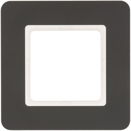 Hager 10116186 Dekkramme 1 rom, Q.7, plast Antrasitt, Strømbrytere & vegguttak