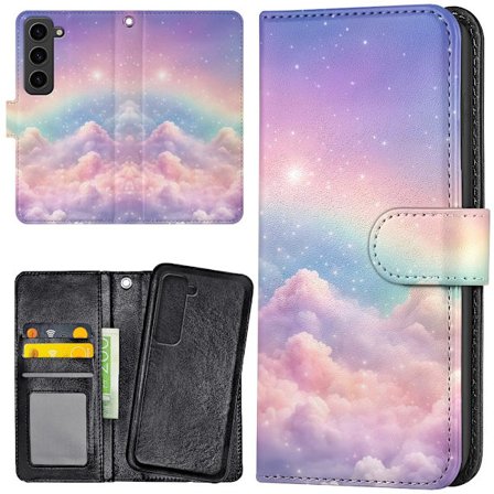 Samsung Galaxy S23 - Lommebok Deksel Rainbow Clouds