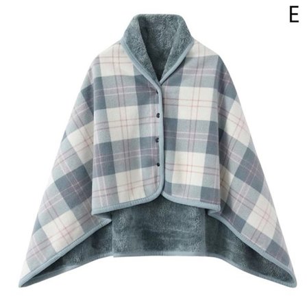 Bærbart rutete fleeceteppe Vintervarmt kaster tykkere teppe