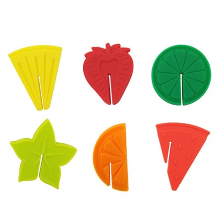 Vinglas Markers Sæt med 6 Søde frugtsilicone Drink Glas Charms Tags Genkender Kop Etiketter Skilte Distinguisher for Party Bar Accessories
