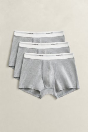 GANT Herren 3er-Pack Boxershorts (L) Hellgrau