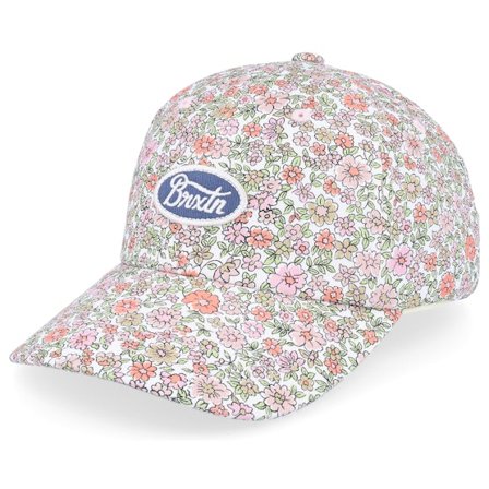 Brixton - Branco unconstructed Boné - Parsons White Floral Dad Cap @ Hatstore