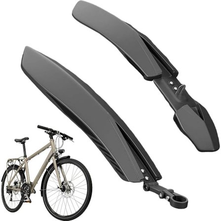 Skjerm - Bakskjerm og beskyttelsesanordning for 24, 26 og 27,5-tommers terrengsykler - Svart