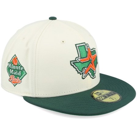 New Era - MLB Weiss fitted Cap - Houston Astros Polka Dot 59FIFTY Cc Chrome/Dark Green Fitted @ Hatstore