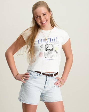 Garcia girls T-shirt ss Valkoinen T-paidat Tytöt - Kids Brand Store
