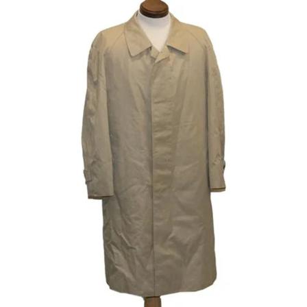 Saint Laurent Vintage, Pre-owned Coat Beige, Dames, Maat:M,Canvas
