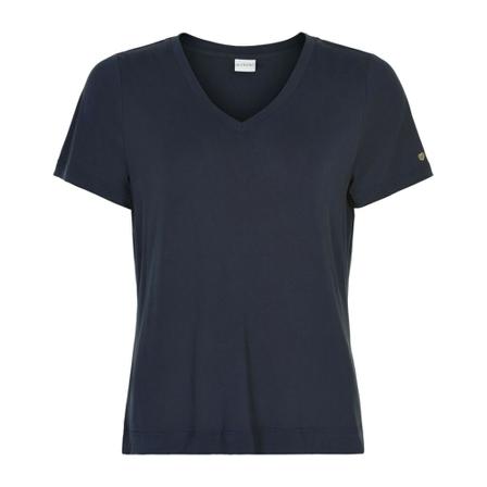 IN Front Nina T-Shirt V-Neck 14919 Blå, Dame T-shirts