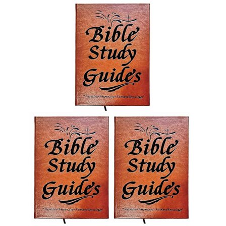 Anteckningsbok för Bibelstudieguider - 66-sidig Bibelstudieguide med läderomslag, födelsedagspresent för män och kvinnor