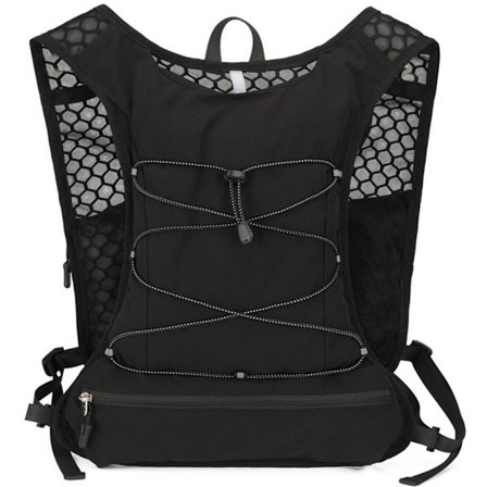 ING Løpevest, pustende sportsryggsekk med vannpose, egnet for løping, jogging, sykling, camping og fotturer