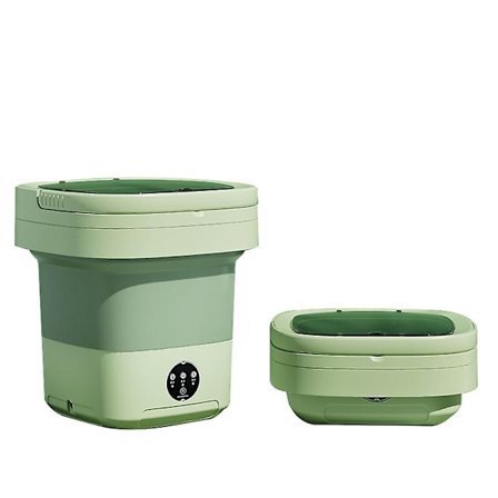 Bærbar Vaskemaskine, 11L 2 i 1 Foldbar Vaskemaskine og Tørretumbler - WELLNGS