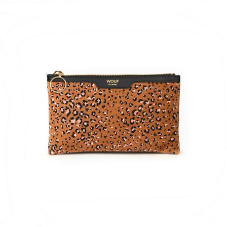 Wouf Velvet Pocket Clutch Brun, Dame, Størrelse: ONE Size