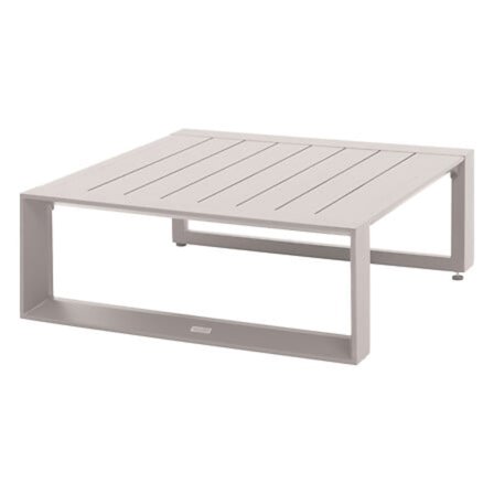 Sohvapöytä, 79x79 cm, kaura-alumiinia, ruostumaton