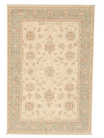 Ziegler Matta Handknuten 119X182 Orange/Beige Afghanistan