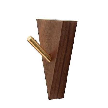 Kleshengere i massivt valnøtt- og bøketre, veggmontert kleskrok