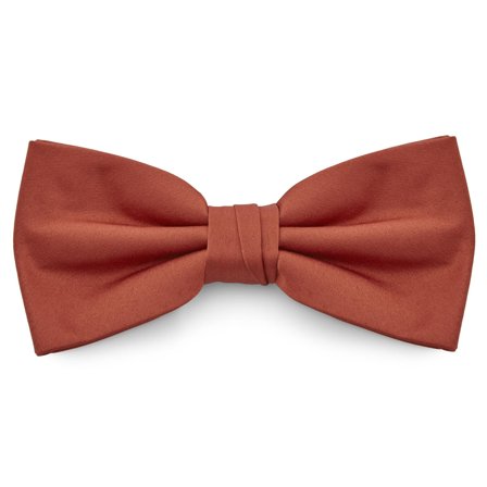Terracotta Basic Pre-Tied Bow Tie for Men - Pre-tied bow ties