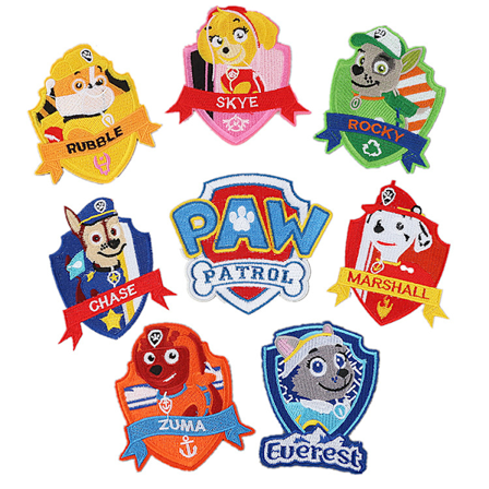 Strykeapplikasjoner for barn 9 stk Strykeapplikasjoner for barn Paw Patrol Strykeapplikasjon Jeansklær for barn Symerker for barn for DIY-klær