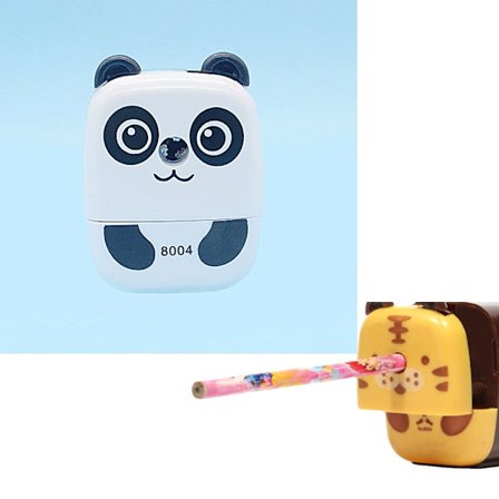 Panda blyantspidser med mørke rande