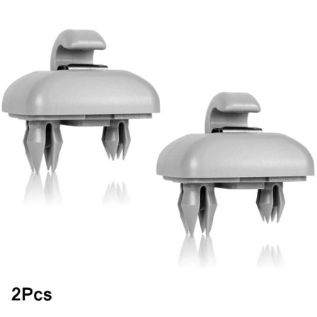 2 kpl aurinkosuojakoukkukiinnike Audi A1 A3 A4 A5 Q3 Q5 (8E0 857 562) A7 B6 B7 B8 S4 S5 aurinkosuojan pidike auton sisäosat harmaa