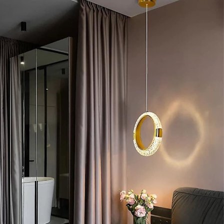 LED-pendellampe 20 cm, lanterndesign, metall, moderne