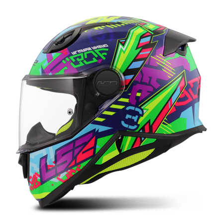 LS2 FF812 Youth Full Face Helmet Blue/Green S