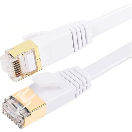 Cat7 Ethernet-kabel 30m Kategori 7 Platt Rj45 Höghastighets 10gbps Internet För