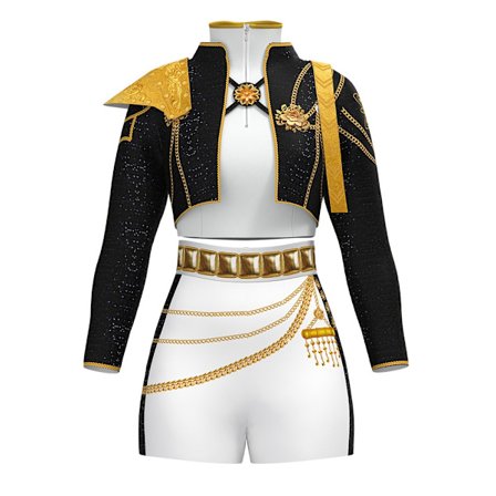 Demon Slayer Pop Star -esiintymisasu | Lasten Zoe Rumi Lala -suihku- ja cosplay-asu - Täydellinen