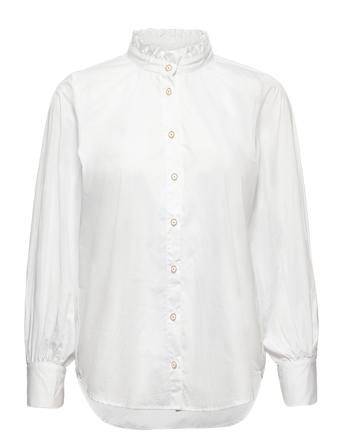 Mojokb Shirt Langermet Skjorte Hvit Karen By Simonsen