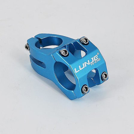 Mtb-ohjainkannatin 31,8 x 45 mm, lyhyt alumiiniseosohjainkannatin maantiepyörälle ja maastopyöräilyyn (sininen)