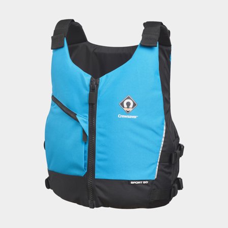 Gilet de voile enfant Crewsaver Sport 50N, bleu, Junior (30 - 40 kg)