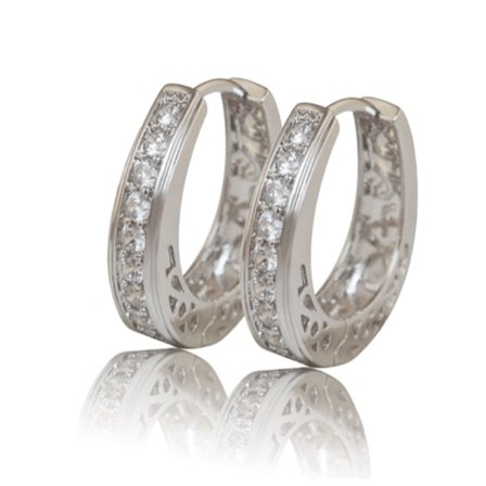 18 karat guldbelagte øreringe til kvinder