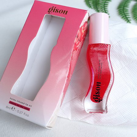 Gisou Honey Moisturizing Lip Oil, en læbeolie med honning til hydrering.