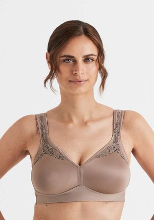 Miss Mary of Sweden Smoothly T-shirt Bh Utan Bygel Dam Brun E90